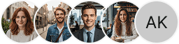Multiple investor profile avatars on Maple Capitex trading review block